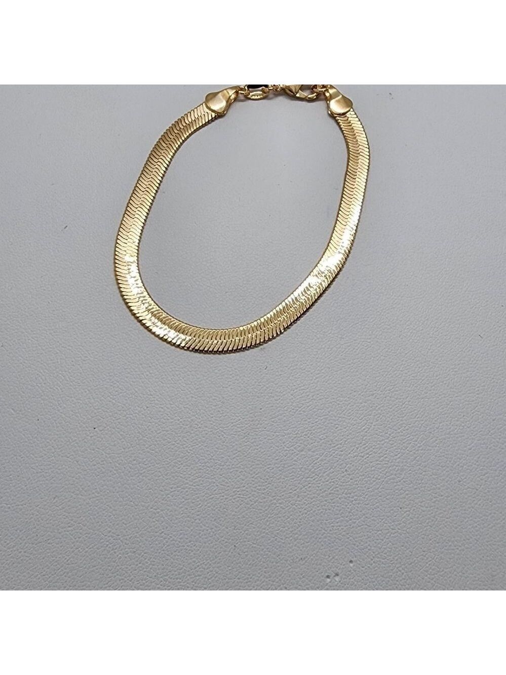 Brand New Brazilian 18k Gold Filled Herring Bone Bracelet - Picture 4 of 5